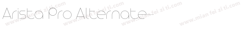 Arista Pro Alternate字体转换
